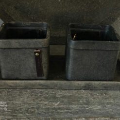 Set van 2 Stenen bloempotten