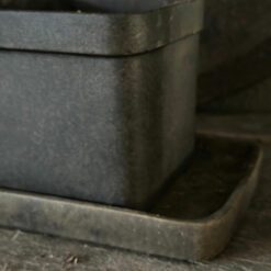 Set van 2 Stenen bloempotten