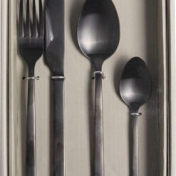 Bestek mat zwart Gusto