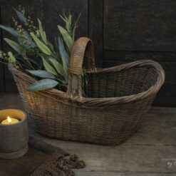 Antieke Rieten Plukmand Hengsel