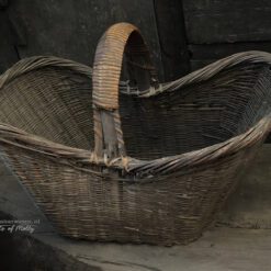 Antieke Rieten Plukmand Hengsel