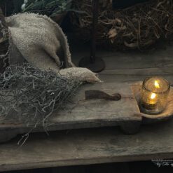 Authentieke houten kokosnootsnijder