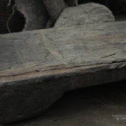 Authentieke houten kokosnootsnijder