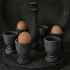 Eierhouder met 6 eierdopjes – Aura Peeperkorn
