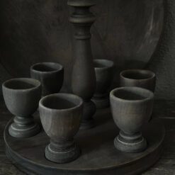 Eierhouder met 6 eierdopjes – Aura Peeperkorn