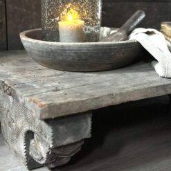 Oude Houten Bajot Tafel