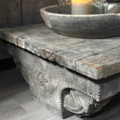 Oude Houten Bajot Tafel