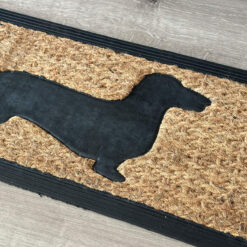 Deurmat rubberkokos teckel
