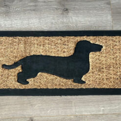 Deurmat rubberkokos teckel