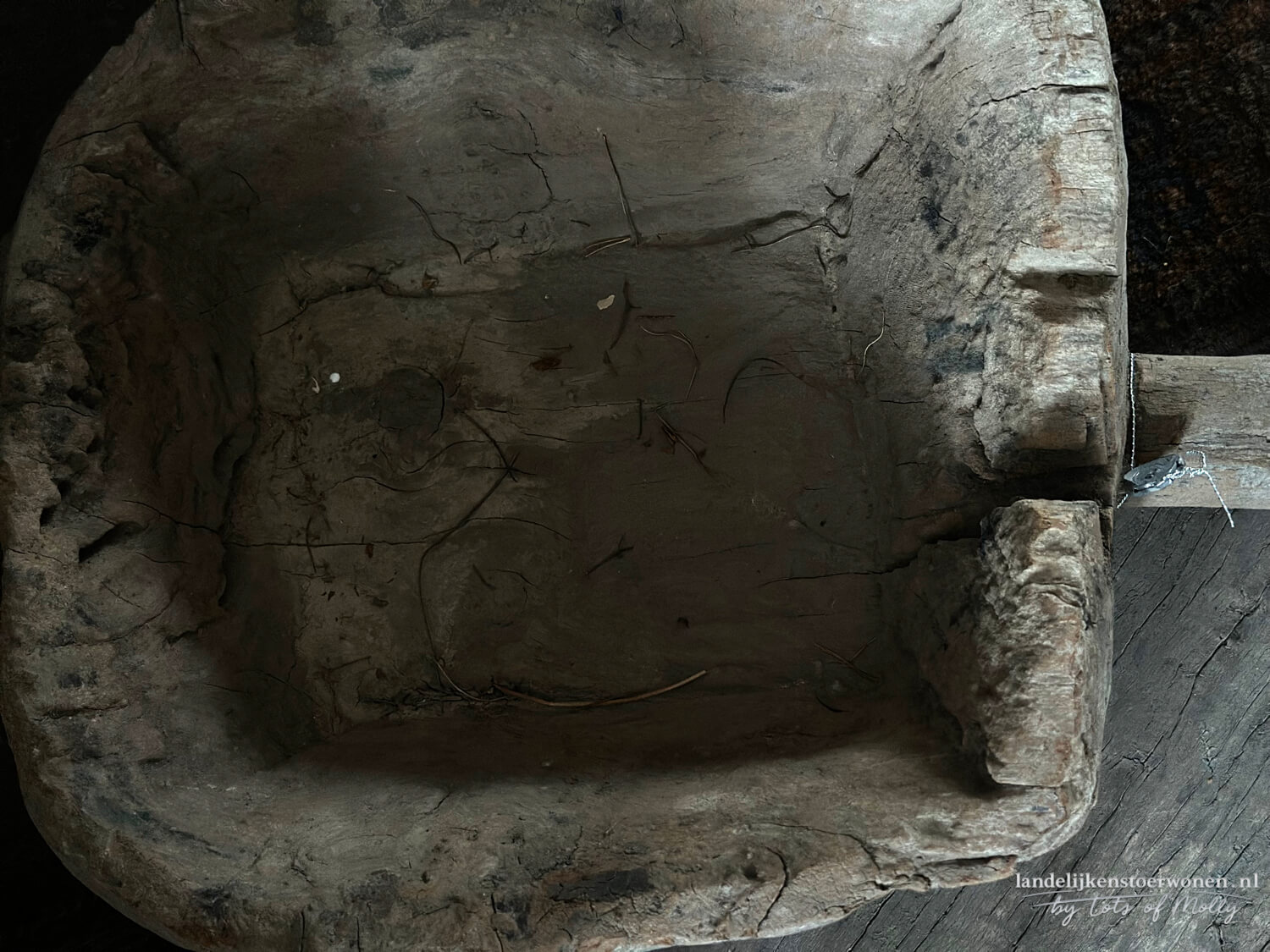 Houten bak met steel Hoffz