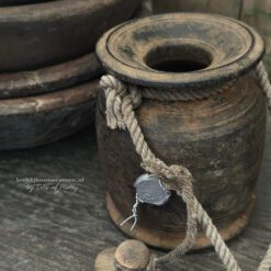 Oud Houten Kruikje Deksel Hoffz 22 2