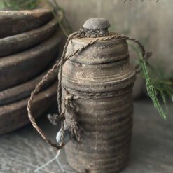 Oud Houten Kruikje Deksel Hoffz 22 4