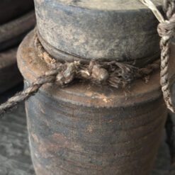 Oud Houten Kruikje Deksel Hoffz 22 6