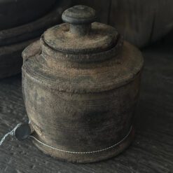 Oud Houten Kruikje Deksel Hoffz 25 1