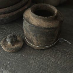 Oud Houten Kruikje Deksel Hoffz 25 1