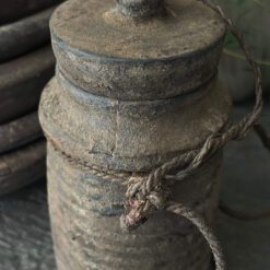 Oud Houten Kruikje Deksel Hoffz 25 2