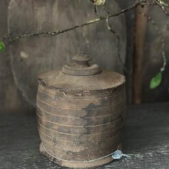 Oud Houten Kruikje Deksel Hoffz 35