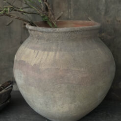 Oude Antieke Waterpot Grijs Terra