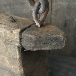 Oude Houten Oliepot 1