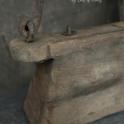 Oude Houten Oliepot 2