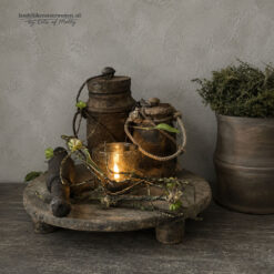 Oud Houten Chapati Bord 2