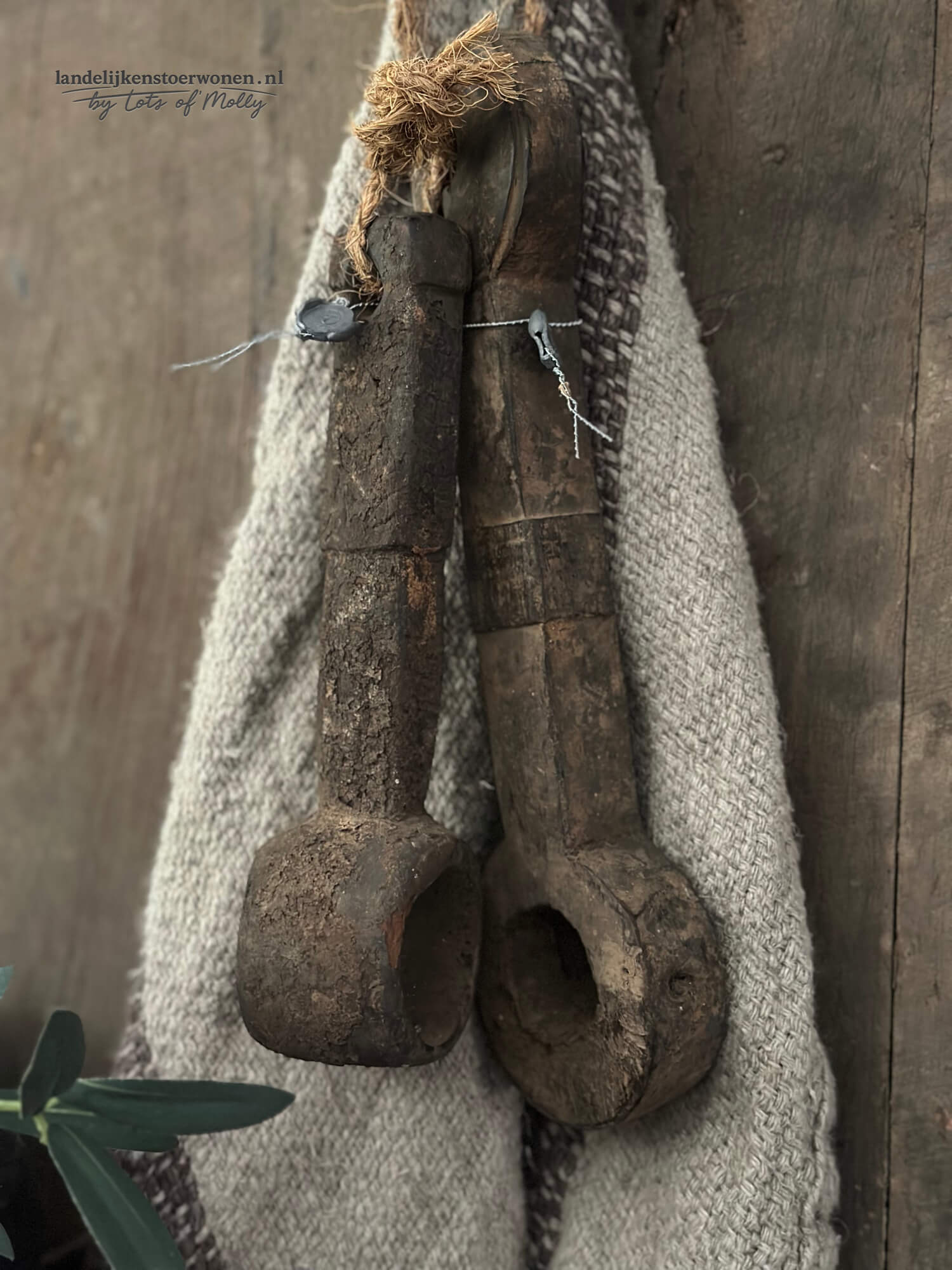 Oude Houten Sleutel Set Hoffz