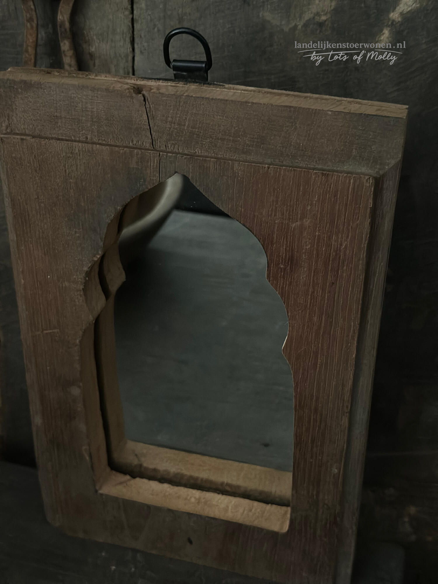 Houten Spiegeltje Marakesh 1