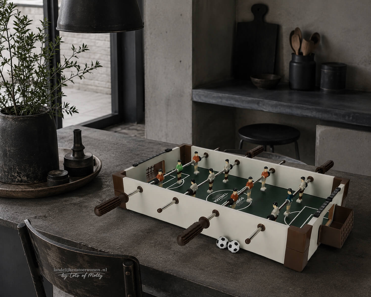 Tafelvoetbal spel