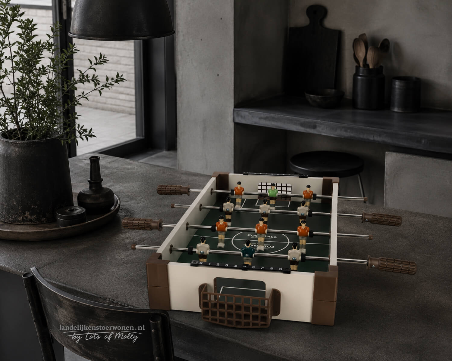 Tafelvoetbal spel