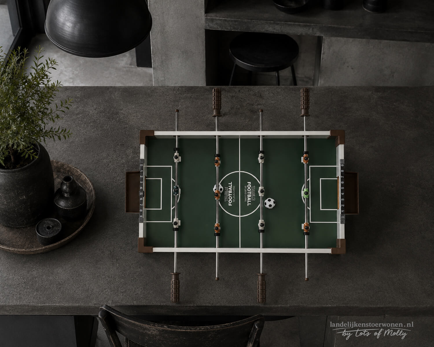 Tafelvoetbal spel