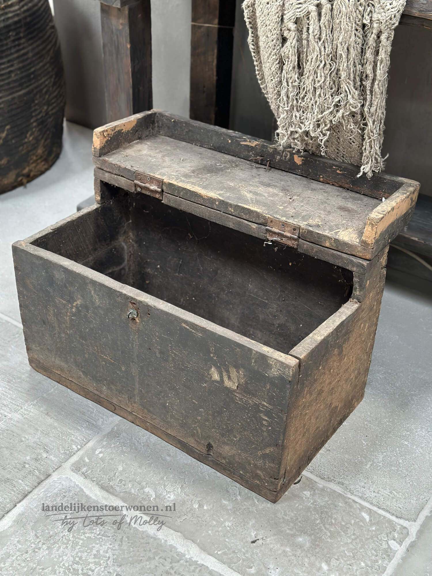 Oud Houten Kist Hoffz 07