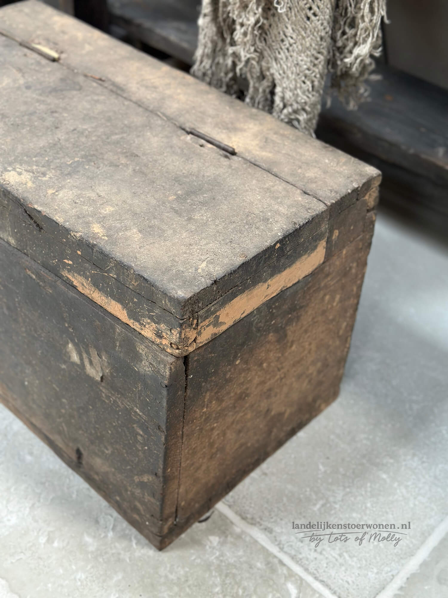 Oud Houten Kist Hoffz 07