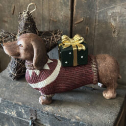 Decoratie Teckel Kerst Cadeau