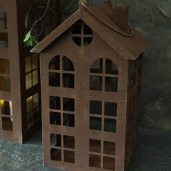 Decoratiehuisje – Roestkleurig L2
