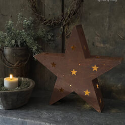 Roest metalen ster L