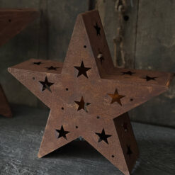Roest metalen ster M