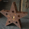 Roest metalen ster S