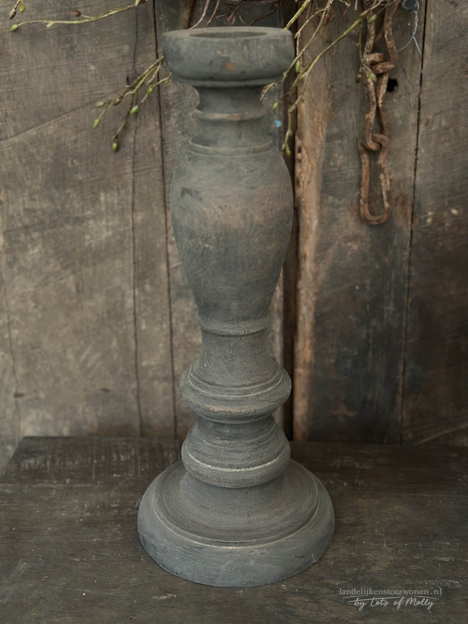 Houten Baluster Kandelaar 1