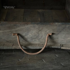 Houten bakstenen mal ijzer