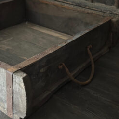 Houten bakstenen mal ijzer