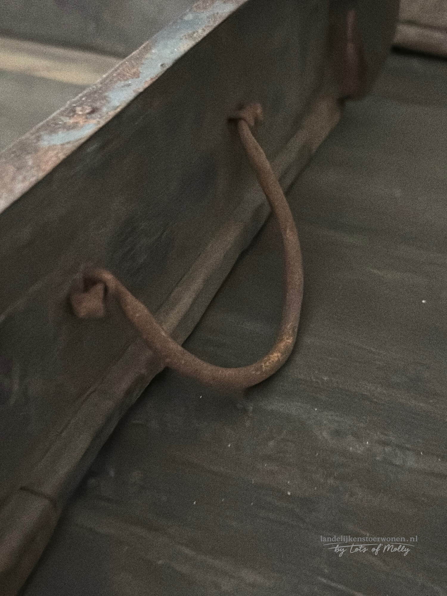 Houten bakstenen mal ijzer