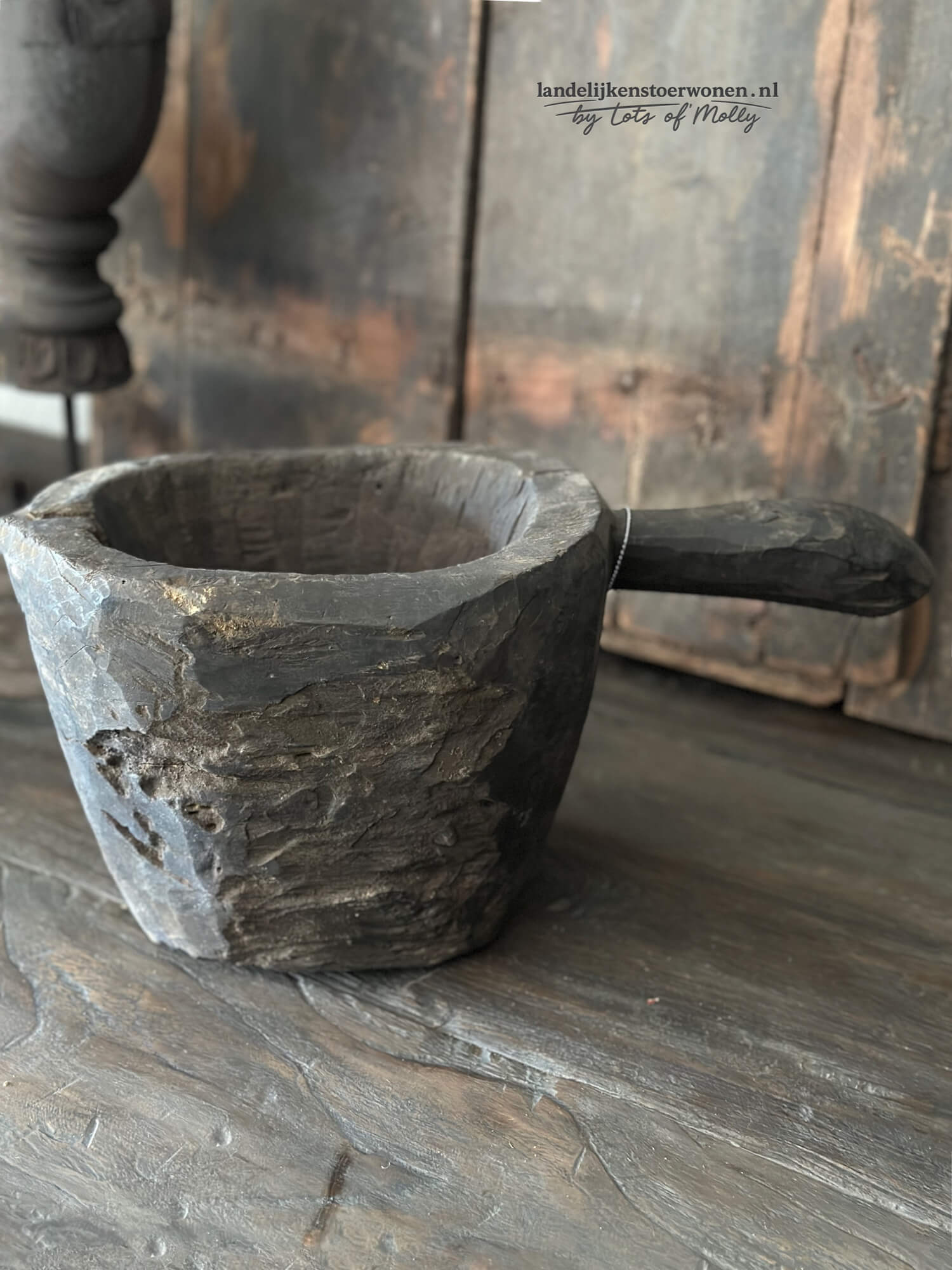 Oud Houten Vijzel Steel Hoffz 2
