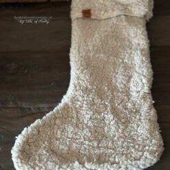 Teddy Kerstsok Taupe