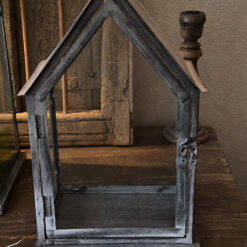 Glazen huisjes antique black