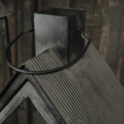 Glazen huisjes antique black