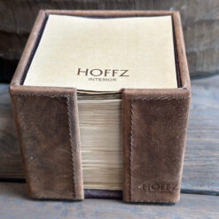 Lederen Memoblaadjes Houder Hoffz