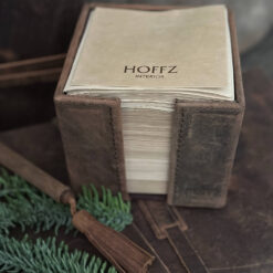 Lederen Memoblaadjes Houder Hoffz
