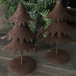 Metalen kerstbomen set 2