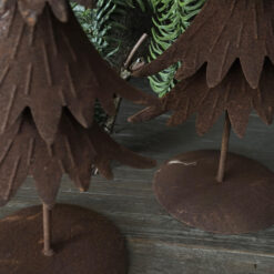 Metalen kerstbomen set 2