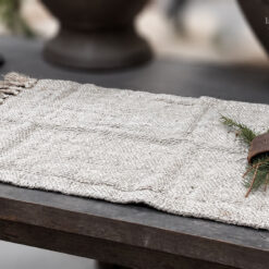 Placemat Linnen Leren servetring Hoffz